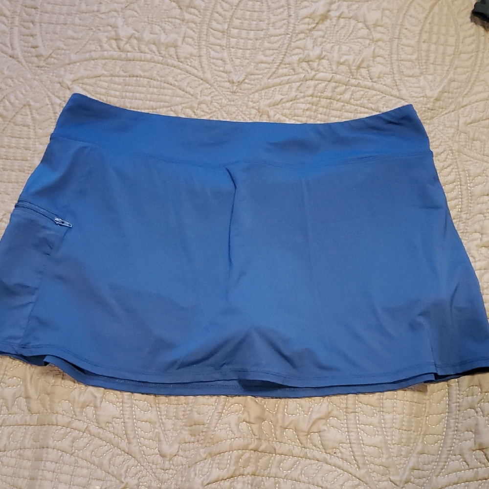 Beach House Women's Navy Blue Swim Skort